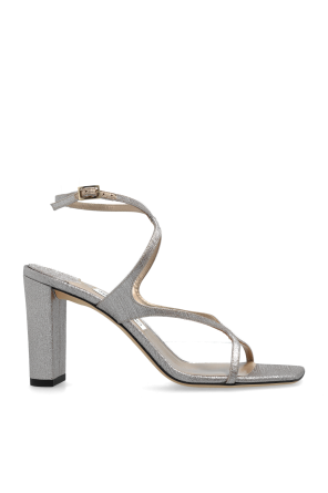 【関税込み】jimmy choo AZIE' SANDALS Azie 85 | Gold Metallic Nappa Leather Sandals | JIMMY CHOO